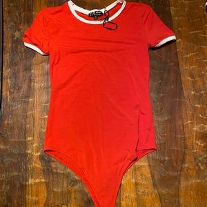 Red bodysuit